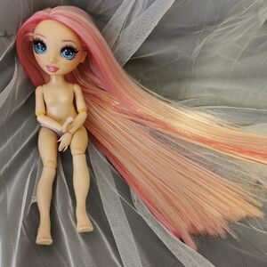 Rerooted Hair Rainbow High Doll OOAK Custom Violet Pastel Pink Y2K Kawaii Cute